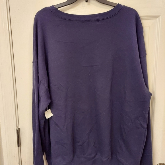 Navy printed sweatshirt - Picture 2 of 4